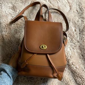 Coach turnlock backpack